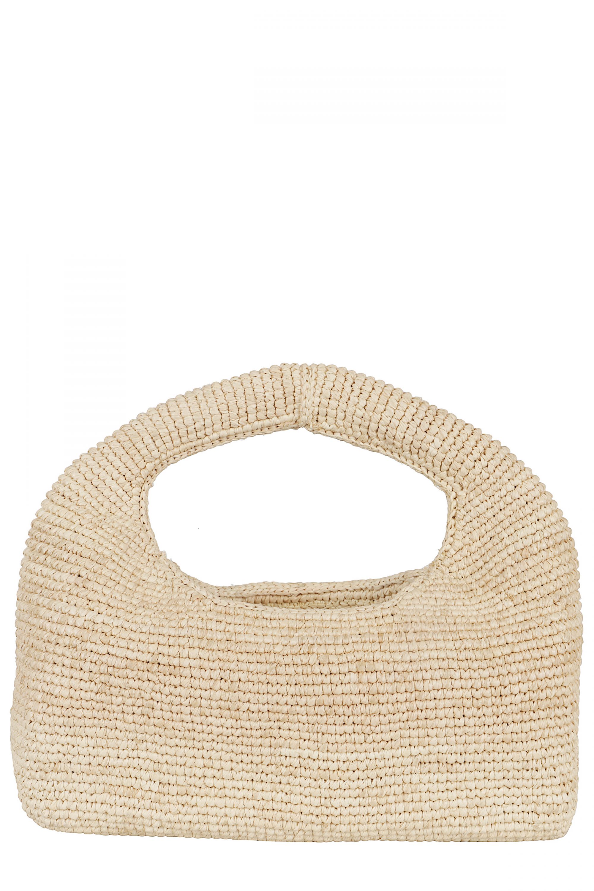 トートバッグ MANEBI SS25 HALFMOON BAG (V8 8DH NATURAL) MANEBI - 