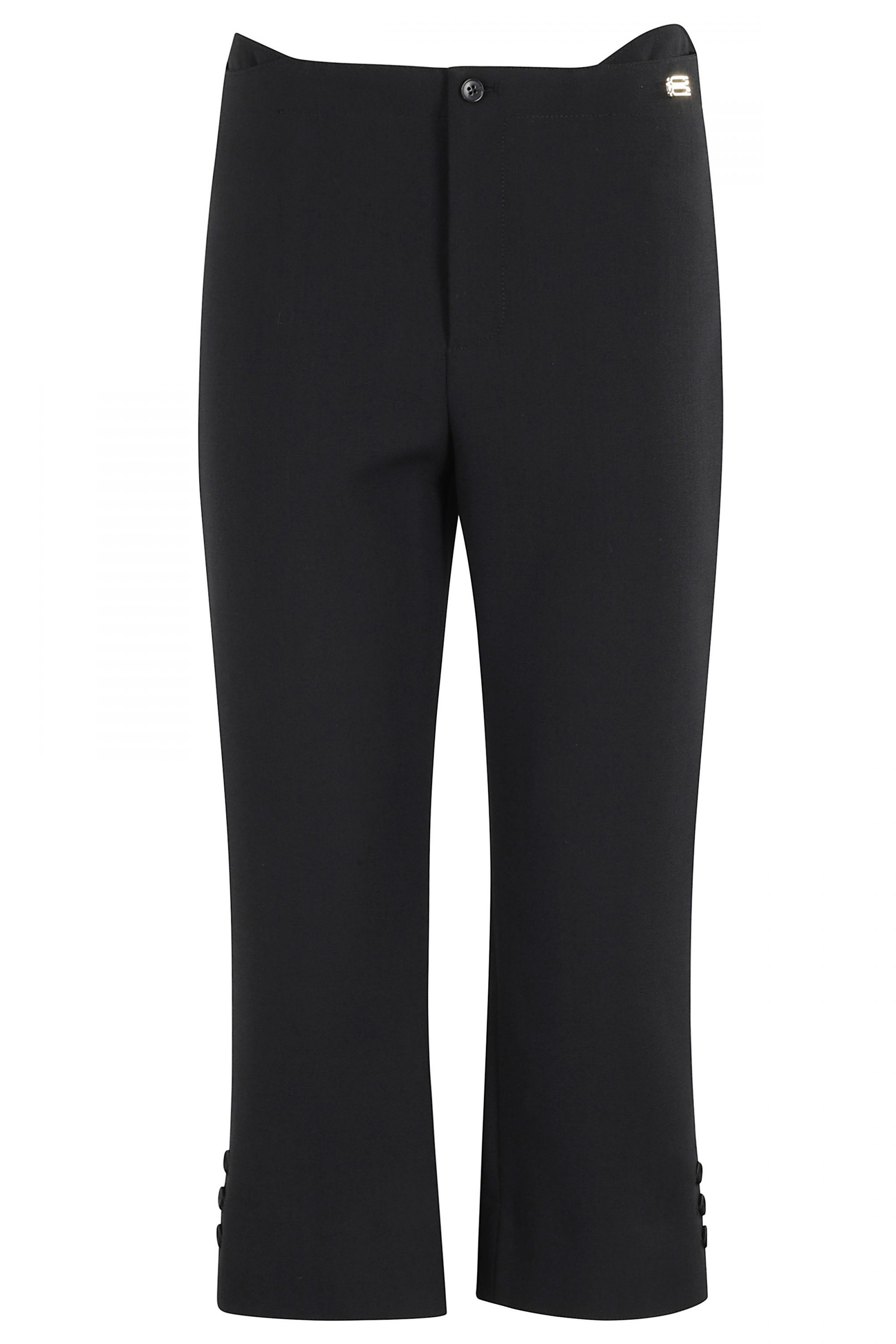ショートパンツ Victoria Beckham Black Tab Detail Cropped Trousers Tab Detail Cropped Trouser In Black – Victoria Beckham Inc