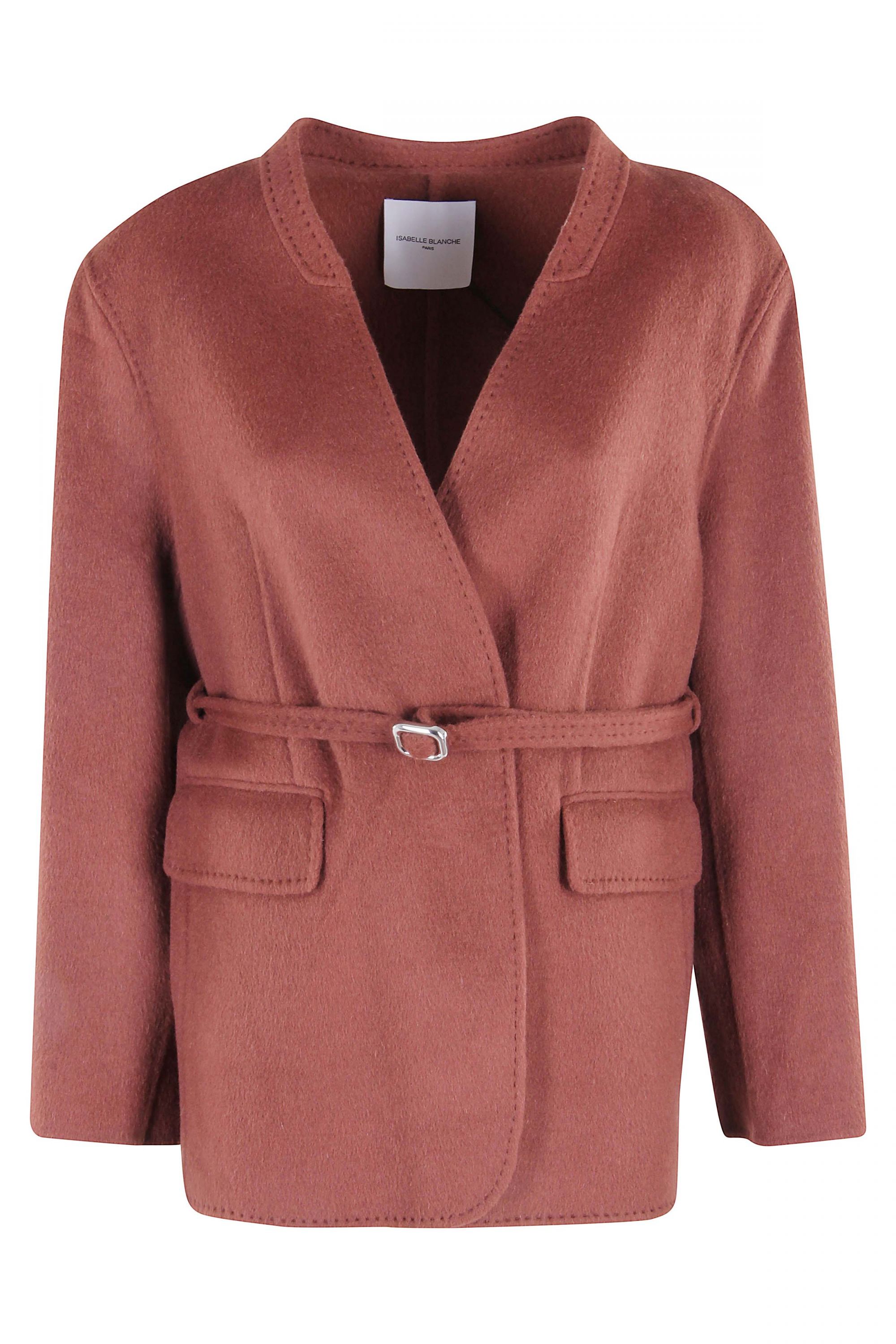 イタリア製 ISABELLE BLANCHE イザベルブランシュ ボアコート ISABELLE